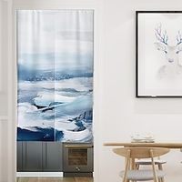 Japanese Noren Curtain Door Cover Doorway Curtain Panel Traditional Ocean Painting Door Tapestry Room Divider Curtains for Kitchen Sushi Bathroom Livingroom Bedroom miniinthebox