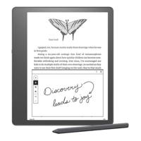 Amazon Kindle Scribe E-Reader 10.2-Inch Display with Basic Pen 16GB - Grey + Leather Folio Cover with Magnetic Attach - Black - thumbnail