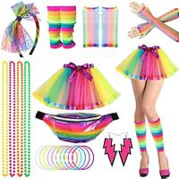 Retro Vintage Disco 1980s Outfits Tutu Fanny Pack 80's Party Girl Queer Women's Masquerade Pride Parade Pride Month Skirt Lightinthebox