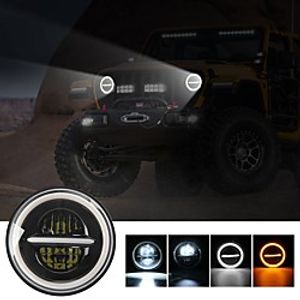 1Pcs LED Headlight With Halo Ring Headlamp Replacement Led Car Motorcycle Headlight DRL For Automobile Motorcycle miniinthebox