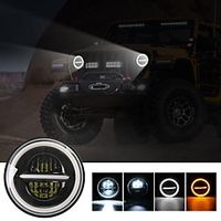 1Pcs LED Headlight With Halo Ring Headlamp Replacement Led Car Motorcycle Headlight DRL For Automobile Motorcycle miniinthebox - thumbnail