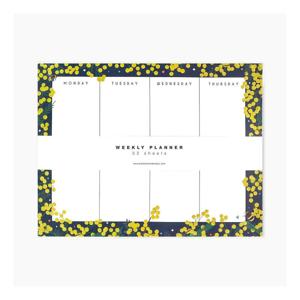 Belly Button Mimosa Weekly Planner (52 Sheets)