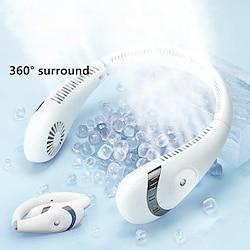 Portable Hanging Neck Fan Foldable Summer Air Cooling USB Rechargeable Bladeless Mute Neckband Fan for Sport Lightinthebox