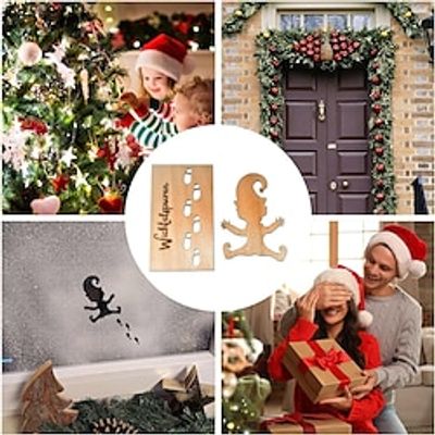 Christmas Gnome Footprint Template,Gnome Template Footprint Christmas Gnome Elf Lightinthebox