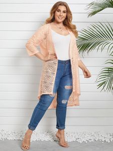YOINS Plus Size 3/4 Length Sleeves Cardigan