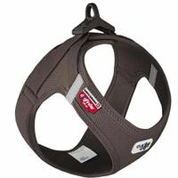 Curli Vest Harness With Curli Clasp Air Mesh For Dogs - Brown-Xl