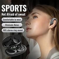 Earless Wireless Bone-conduction Headphones Wireless Wireless Long-term Pain Can Not Shake Off The Stereo Effects Extremely Heavy Bass For Ios Android Phone General Lightinthebox - thumbnail