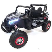 Megastar Ride On 24V Giant Goblin Electric Jeep 2 seater with Remote Control, Black - XMX613-Black (UAE Delivery Only)