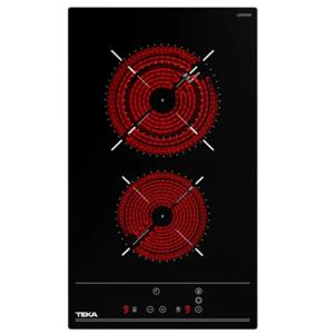 TEKA | 30cm Modular Vitroceramic Hob | Touch Control | 2 Zones (Ø 210mm High Light, Ø 145mm High Light) | Keep Warm**|TZC 32320 BK TTC