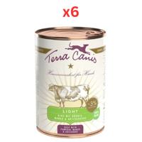 Terra Canis Light Beef Dog Wet Food 400G (Pack of 6)