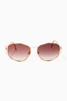 Oval Tinted Sunglasses in Metal Oval Tinted Sunglasses in Metal