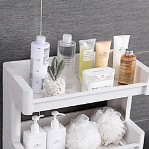 Mobile Bathroom Storage Rack Multi-layer Plastic Household Products miniinthebox
