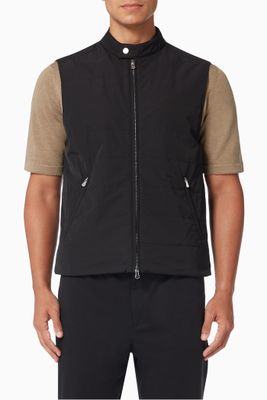 Quilted Gilet in Lightweight Nylon Quilted Gilet in Lightweight Nylon