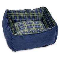 Pet Mate Aspen Pet 22 X 18 Rectangular Lounger Plaid Sss