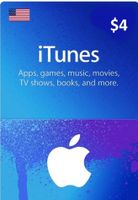 $4 USA Apple iTunes Gift Card (Instant E-mail Delivery)