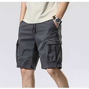 Men's Tactical Cargo Shorts Hiking Shorts Summer Outdoor Portable Breathable Lightweight Soft Shorts Bottoms Black khaki Fishing Climbing Beach 29 30 31 32 33 Lightinthebox