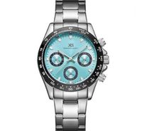Kenneth Scott Men's Multi Function Light blue Dial Watch - K22142-SBSL