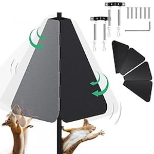 2023 New Squirrel Baffle with Dual Defense, Squirrel Flapper, Anti-Eating Rotating Hanging Bird Feeder, Bird Food House Squirrel Guard Lightinthebox