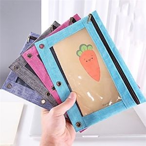 4 Pcs Pencil Pouch Slim Wear-Resistant Lightweight Oxford Cloth for School Office Student miniinthebox