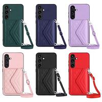 Phone Case For Samsung Galaxy S24 S23 S22 S21 Ultra Plus A55 A35 A25 A15 5G A54 A34 A14 A53 A33 A23 A13 Back Cover with Stand Holder with Lanyard Card Slot Retro TPU PU Leather Lightinthebox