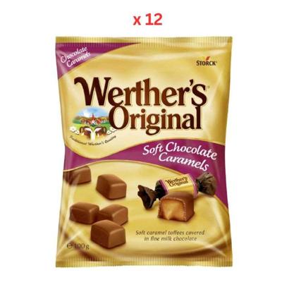 Storck Werther's Original Soft Chocolate Caramel Toffees, 12X100G Storck Werther's Original Soft Chocolate Caramel Toffees, 12X100G