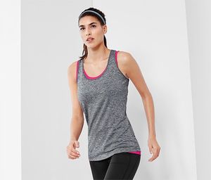 Womens Sports Top  Pink/Grey