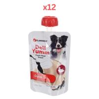 Flamingo Deli Yumm Fresh Meat Snack Duck Dog Treats 90g (Pack of 12)