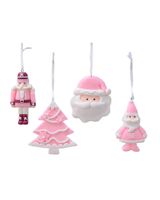 Homesmiths Christmas Figure Clay Pink Assorted 1 Piece