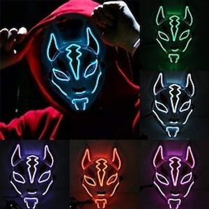 Halloween Fox Full Face Led Mask Party Masks Glow Horror Mask miniinthebox