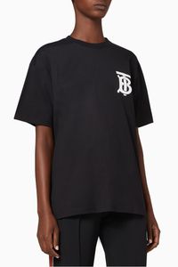 Monogram Motif Cotton Oversized T-Shirt