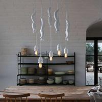 Chandelier Pendant Warm White Light 1 Head 8Cm Plastic Paint Nordic Style Creative Art Personality Bedroom Dining Room Bar 110-240V Lightinthebox