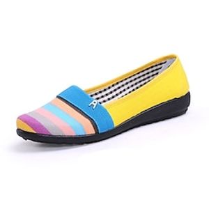Women's Slip-Ons Slip-on Sneakers Daily Flat Heel Round Toe Casual Mesh Loafer Solid Color Yellow Pink Gray Lightinthebox
