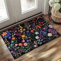 Fresh Flowers Doormat Non-Slip Oil Proof Rug Indoor Outdoor Mat Bedroom Decor Bathroom Mat Entrance Rug Door Mat Lightinthebox