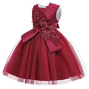 Princess Dress Party Costume Flower Girl Dress Girls' Movie Cosplay Christmas New Year's Red Green Dark Blue Dress Christmas Halloween Children's Day Polyester / Cotton miniinthebox