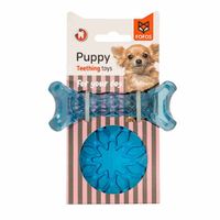 Fofos Milk Bone & Ball Puppy Toy Blue (Pack of 3)