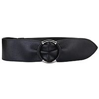 Women's Wide Belt Vacation Park Genuine Leather Belt Solid Color Lightinthebox - thumbnail
