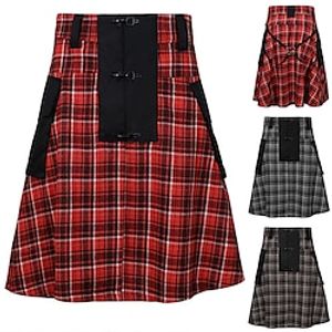 Scottish Retro Vintage Punk  Gothic Medieval Kilts Women's Costume Vintage Cosplay Party Casual Daily Skirt Halloween Lightinthebox