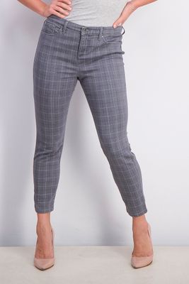 Womens Petite Mckenna Printed Bristol Skinny Ankle Jeans Grey Womens Petite Mckenna Printed Bristol Skinny Ankle Jeans Grey