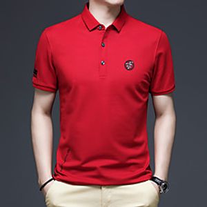 Men's T shirt Hiking Tee shirt Hiking Polo Shirt Short Sleeve Tee Tshirt Top Outdoor Quick Dry Lightweight Breathable Sweat wicking Autumn  Fall Spring Summer POLY Elastane White Black Red Hunting Lightinthebox