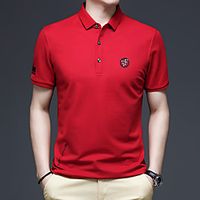 Men's T shirt Hiking Tee shirt Hiking Polo Shirt Short Sleeve Tee Tshirt Top Outdoor Quick Dry Lightweight Breathable Sweat wicking Autumn  Fall Spring Summer POLY Elastane White Black Red Hunting Lightinthebox - thumbnail