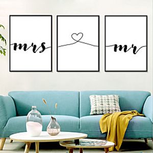 Wall Art Canvas Prints Painting Artwork Picture Abstract Word Romantic Home Decoration Décor Rolled Canvas No Frame Unframed Unstretched Lightinthebox