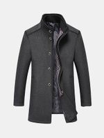 2 in 1 Detachable Vest Woolen Coat