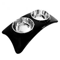 Pawsitiv Star Dinner Set Bowls Medium - Black