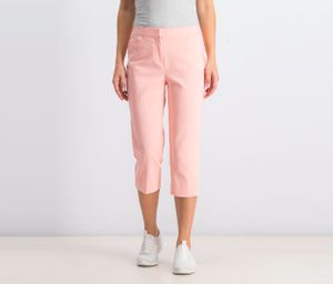 Womens Front Pocket Capri Pants  Pink