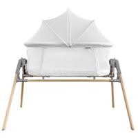 Teknum 3 - In - 1 Baby Rocker Bassinet - Infant Crib With Mosquito Net - White TK_3IN1RKBS_WH