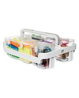 Deflecto Caddy 4 Small & 1 Medium Compartment