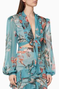 Carolina Tie-Front Cropped Top Carolina Tie-Front Cropped Top