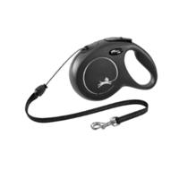 Flexi New Classic Retractable Black Cord Leash For Dogs Medium
