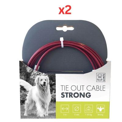 M-Pets Tie Out Cable Strong 3m (Pack of 2)