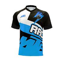 CAWANFLY Men's Short Sleeve Cycling Jersey Summer Black  Blue Bike Top Mountain Bike MTB Road Bike Cycling Quick Dry Sports Clothing Apparel  Micro-elastic Lightinthebox - thumbnail